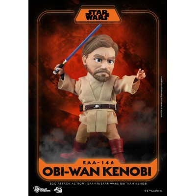 BEAST KINGDOM STAR WARS OBI-WAN KENOBI EGG ATTACK ACTION FIGURE