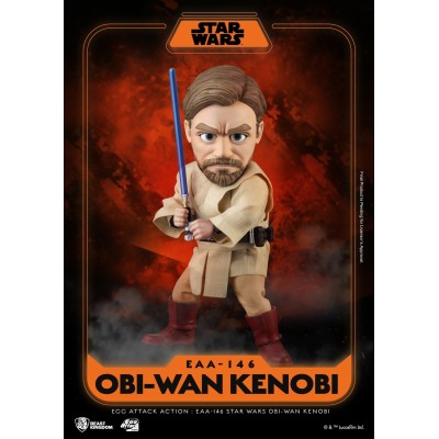 BEAST KINGDOM STAR WARS OBI-WAN KENOBI EGG ATTACK ACTION FIGURE