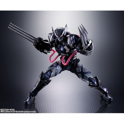 TECH-ON AVENGERS VENOM SYMBIOTE WOLVERINE S.H. FIGUARTS ACTION FIGURE BANDAI