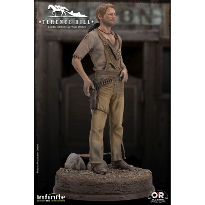 TERENCE HILL TRINITA STATUA 32 CM 1/6 OLD AND RARE RESINA FIGURE INFINITE STATUE