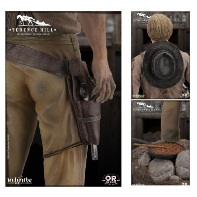 TERENCE HILL TRINITA STATUA 32 CM 1/6 OLD AND RARE RESINA FIGURE INFINITE STATUE