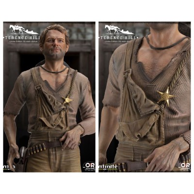 INFINITE STATUE TERENCE HILL TRINITA STATUE 32 CM 1/6 OLD AND RARE RESIN FIGURE