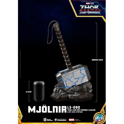 THOR LOVE AND THUNDER MJOLNIR LIGHT UP FULL SCALE 1/1 REPLICA STATUA BEAST KINGDOM