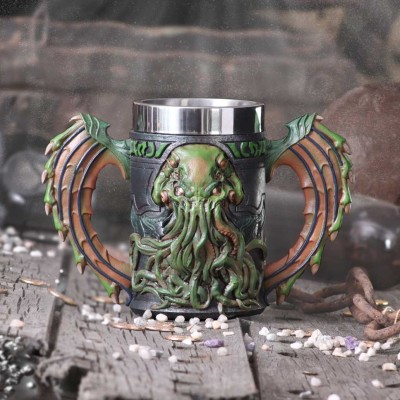 CTHULHU TANKARD BOCCALE RESINA NEMESIS NOW