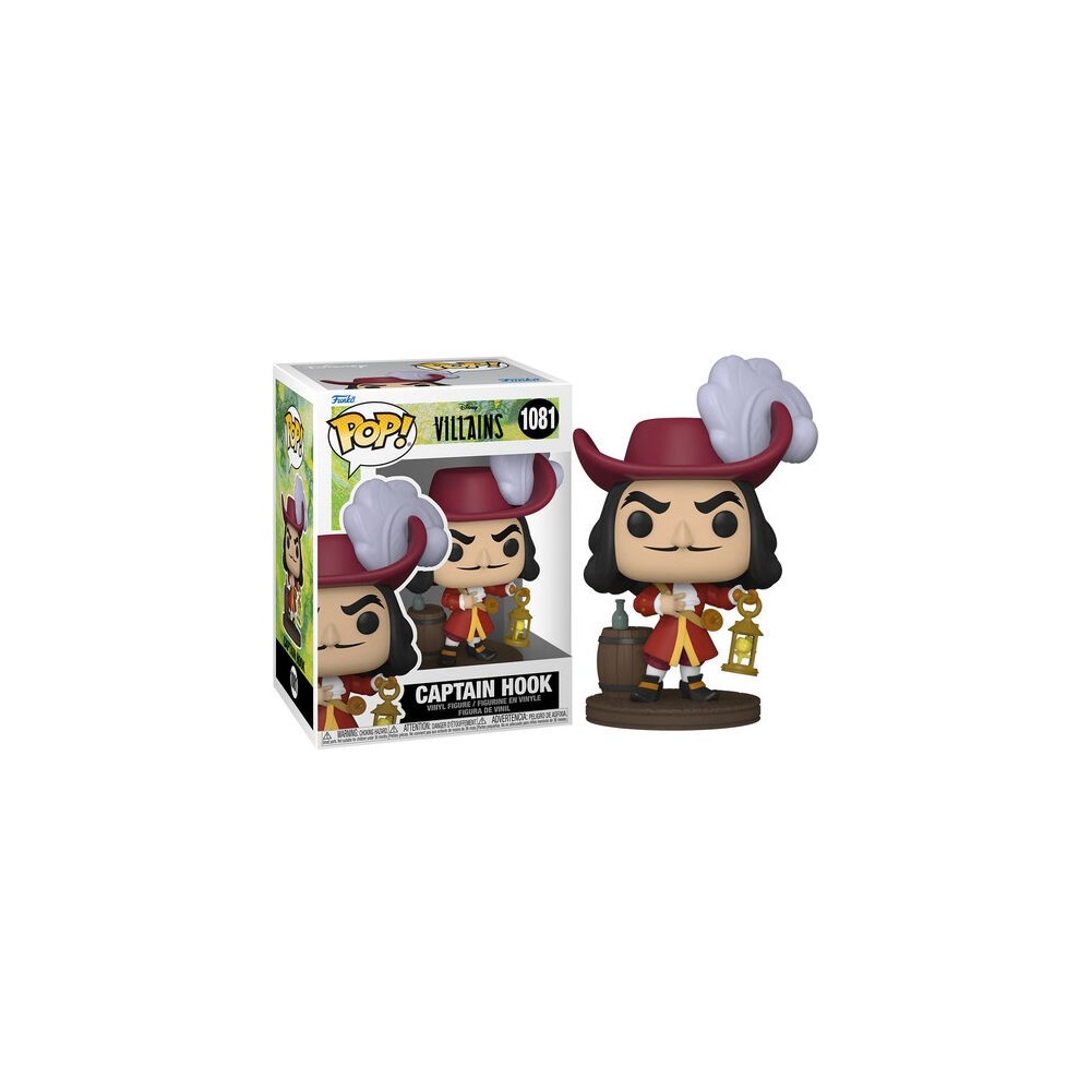 FUNKO POP! DISNEY VILLAINS CAPTAIN HOOK BOBBLE HEAD KNOCKER FIGURE FUNKO