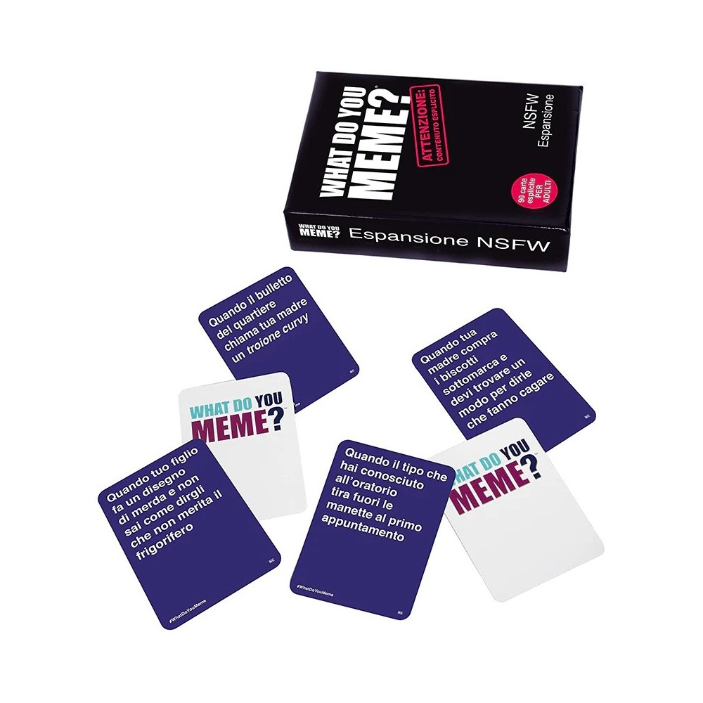 YAS! GAMES WHAT DO YOU MEME? ESPANSIONE NSFW ITALIAN BOARDGAME