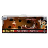 THE FLINTSTONES FRED FLINTSTONE AND FLINTMOBILE 1/32 DIE CAST MODEL JADA TOYS