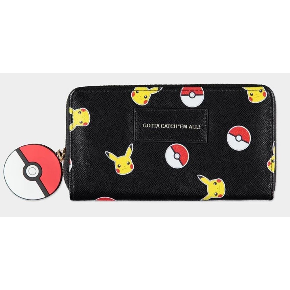 POKEMON PIKACHU GIRL ZIP WALLET PORTAFOGLIO DIFUZED