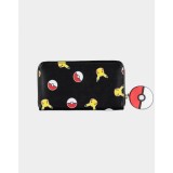 POKEMON PIKACHU GIRL ZIP WALLET PORTAFOGLIO DIFUZED