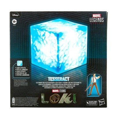HASBRO MARVEL LEGENDS TESSERACT LIGHT UP FULL SCALE 1/1 REPLICA STATUE WITH LOKI ACTION FIGURE