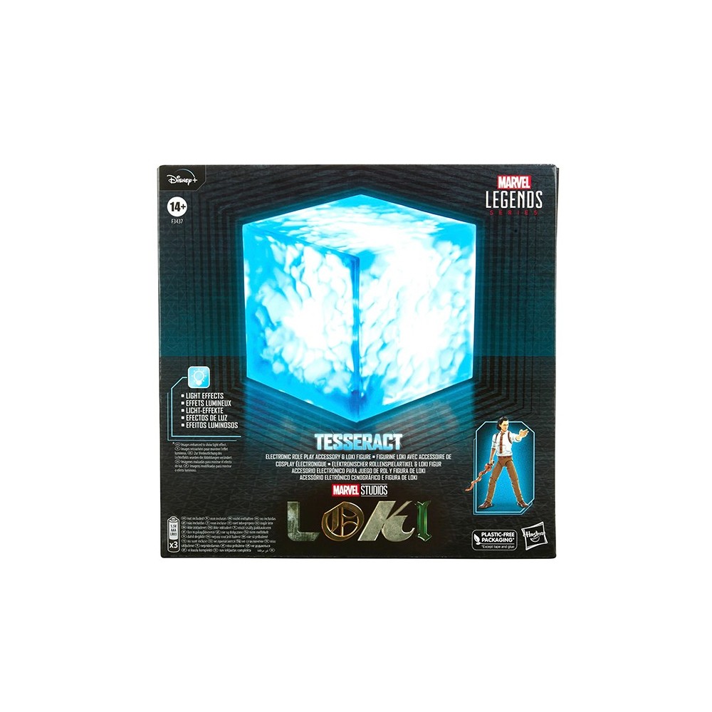 HASBRO MARVEL LEGENDS TESSERACT LIGHT UP FULL SCALE 1/1 REPLICA STATUE WITH LOKI ACTION FIGURE