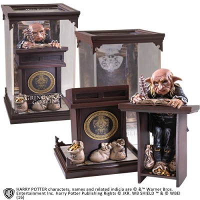 HARRY POTTER MAGICAL CREATURES - GRINGOTTS GOBLIN STATUA FIGURE NOBLE COLLECTIONS