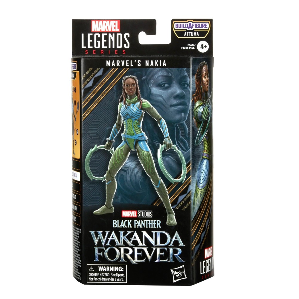 HASBRO MARVEL LEGENDS BLACK PANTHER WAKANDA FOREVER NAKIA ACTION FIGURE