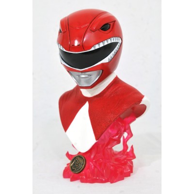 DIAMOND SELECT POWER RANGERS LEGENDS 3D RED RANGER 1/2 25CM RESIN BUST STATUE