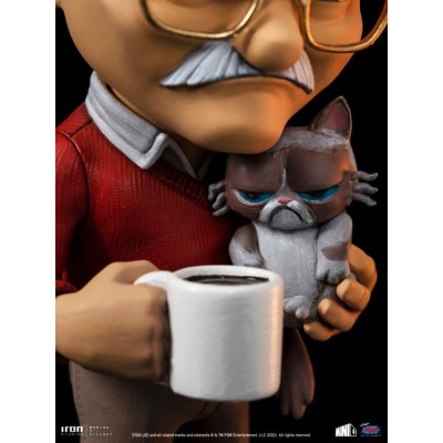 STAN LEE AND GRUMPY CAT MINICO FIGURE STATUA IRON STUDIOS