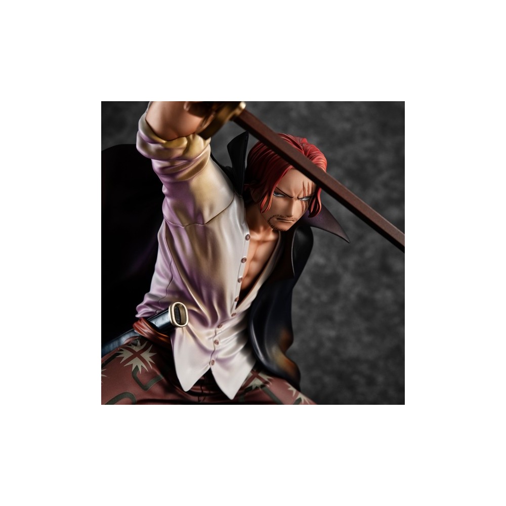 MEGAHOUSE ONE PIECE P.O.P. RED HAIRED SHANKS STATUE FIGURE