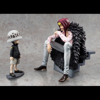 MEGAHOUSE ONE PIECE P.O.P. LIMITED CORAZON AND LAW STATUE FIGURE