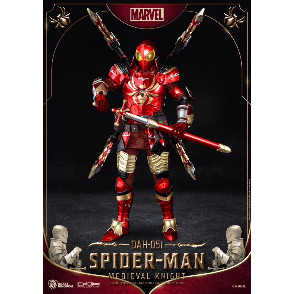 SPIDER-MAN MEDIEVAL KNIGHT DAH-051 ACTION FIGURE BEAST KINGDOM