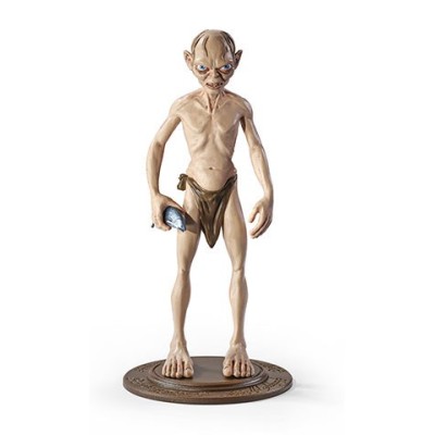 NOBLE COLLECTIONS THE LORD OF THE RINGS BENDYFIGS GOLLUM ACTION FIGURE