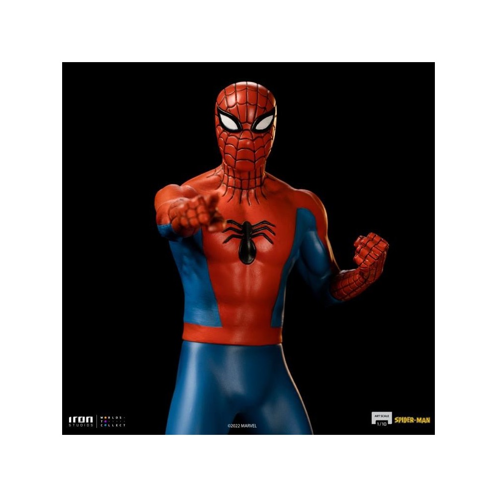 SPIDER-MAN ANIMATED 60'S ART SCALE 1/10 STATUA FIGURE IRON STUDIOS