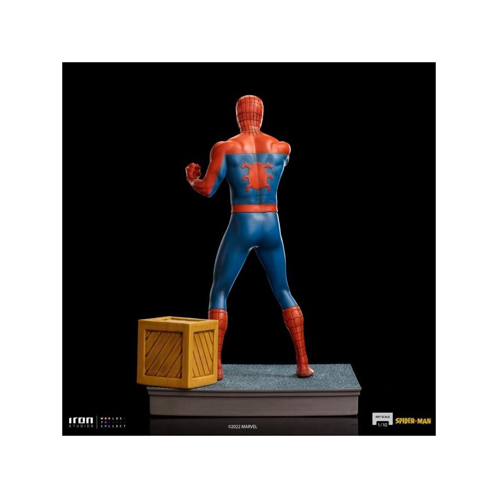 IRON STUDIOS SPIDER-MAN ANIMATED 60'S ART SCALE 1/10 STATUE FIGURE