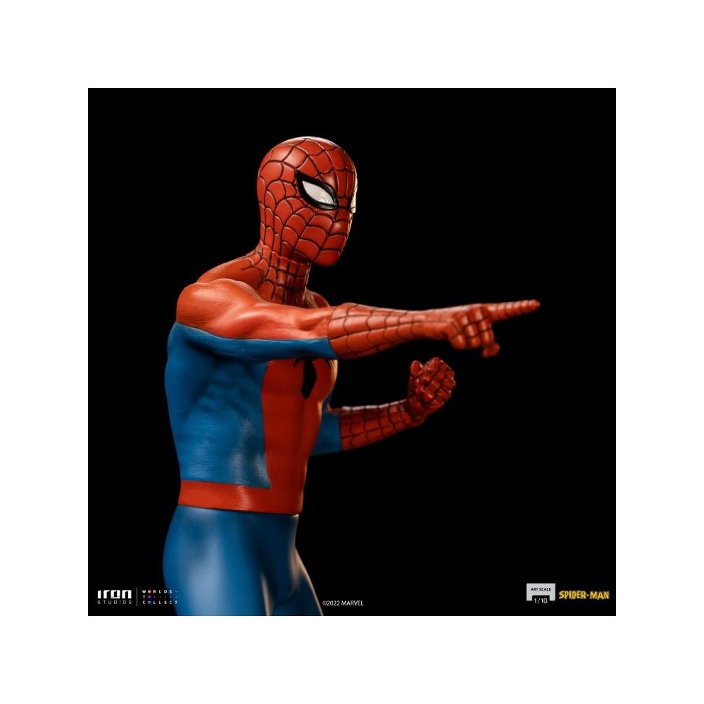 IRON STUDIOS SPIDER-MAN ANIMATED 60'S ART SCALE 1/10 STATUE FIGURE