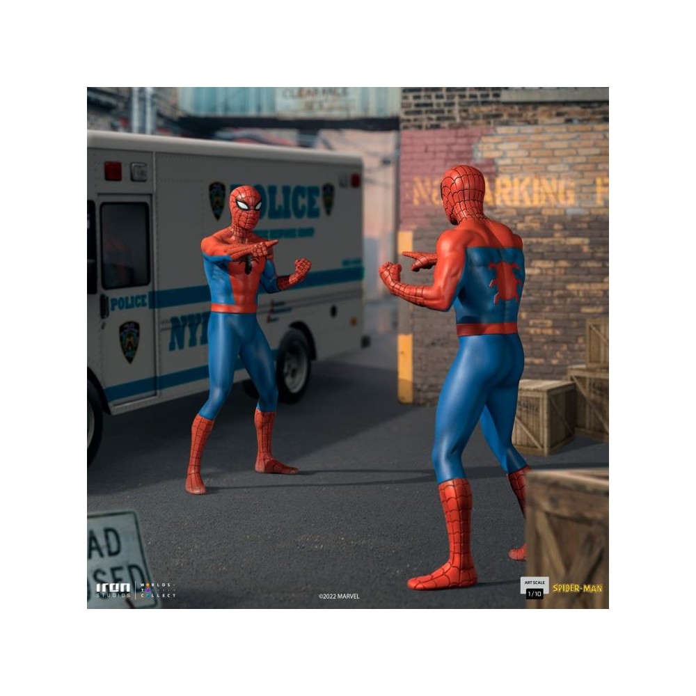 SPIDER-MAN ANIMATED 60'S ART SCALE 1/10 STATUA FIGURE IRON STUDIOS