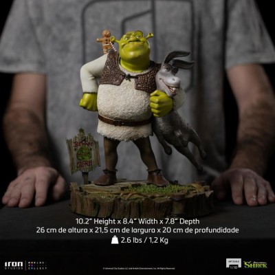 SHREK AND DONKEY ART SCALE 1/10 STATUA FIGURE IRON STUDIOS