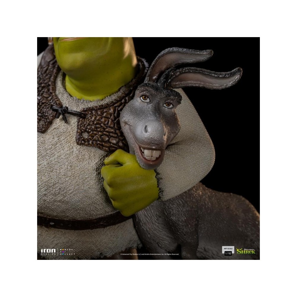 SHREK AND DONKEY ART SCALE 1/10 STATUA FIGURE IRON STUDIOS