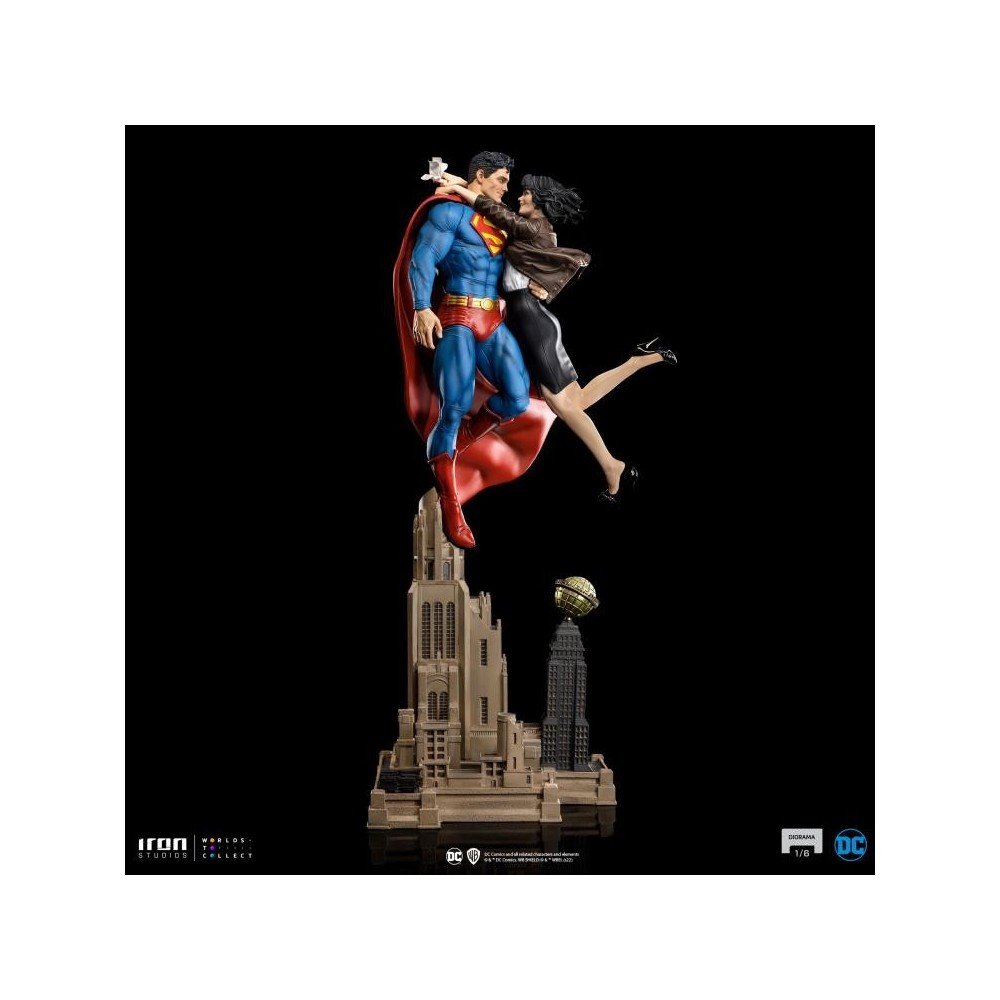 SUPERMAN AND LOIS LANE DIORAMA 1/6 STATUA FIGURE IRON STUDIOS