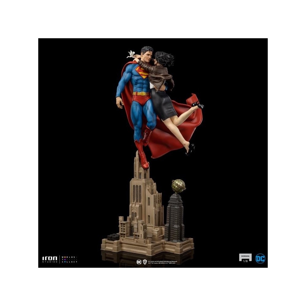 SUPERMAN AND LOIS LANE DIORAMA 1/6 STATUA FIGURE IRON STUDIOS