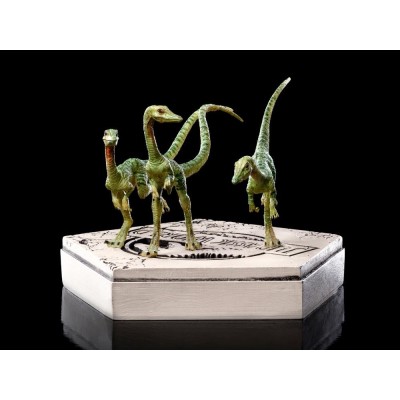JURASSIC WORLD COMPSOGNATHUS STATUA ICONS FIGURE IRON STUDIOS