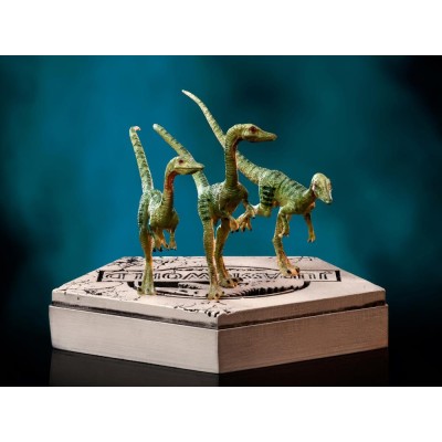 JURASSIC WORLD COMPSOGNATHUS STATUA ICONS FIGURE IRON STUDIOS