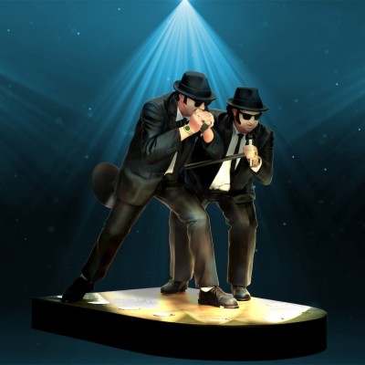 SD TOYS THE BLUES BROTHERS ON STAGE BOX SET ACTION FIGURE