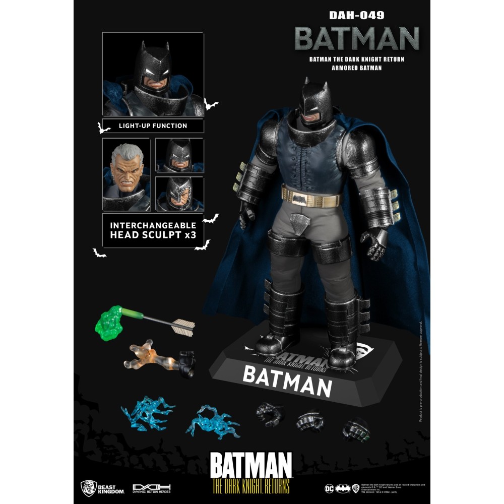 BATMAN THE DARK KNIGHT RETURNS DAH-049 ARMORED BATMAN ACTION FIGURE BEAST KINGDOM