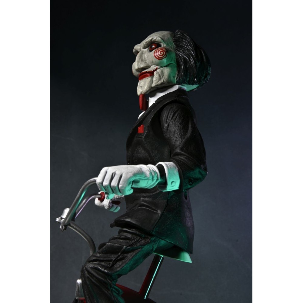 SAW L'ENIGMISTA BILLY THE PUPPET ON TRICYCLE 30CM ACTION FIGURE NECA