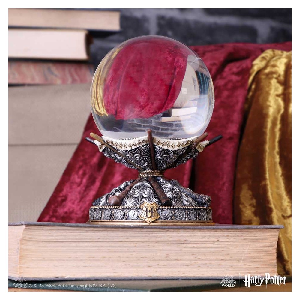 NEMESIS NOW HARRY POTTER WAND CRYSTAL BALL AND HOLDER REPLICA