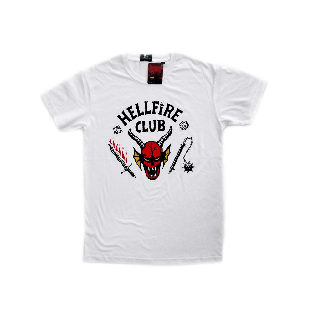 MAGLIA T SHIRT STRANGER THINGS HELLFIRE CLUB