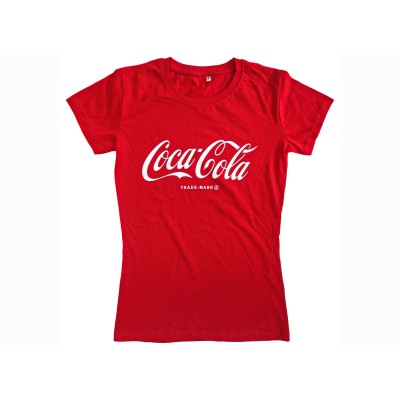 T SHIRT LADY COCA COLA LOGO