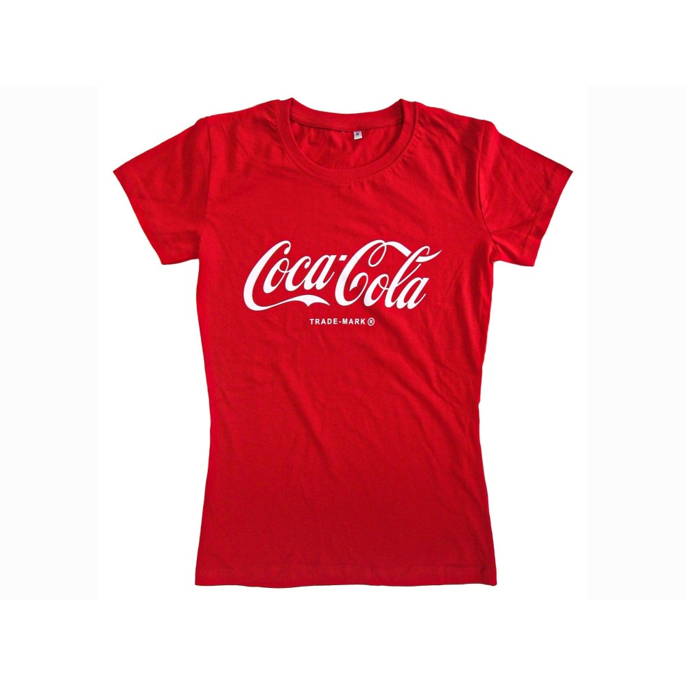T SHIRT LADY COCA COLA LOGO