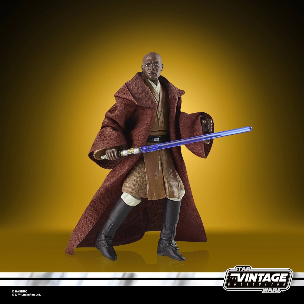 STAR WARS THE VINTAGE COLLECTION MACE WINDU ACTION FIGURE HASBRO