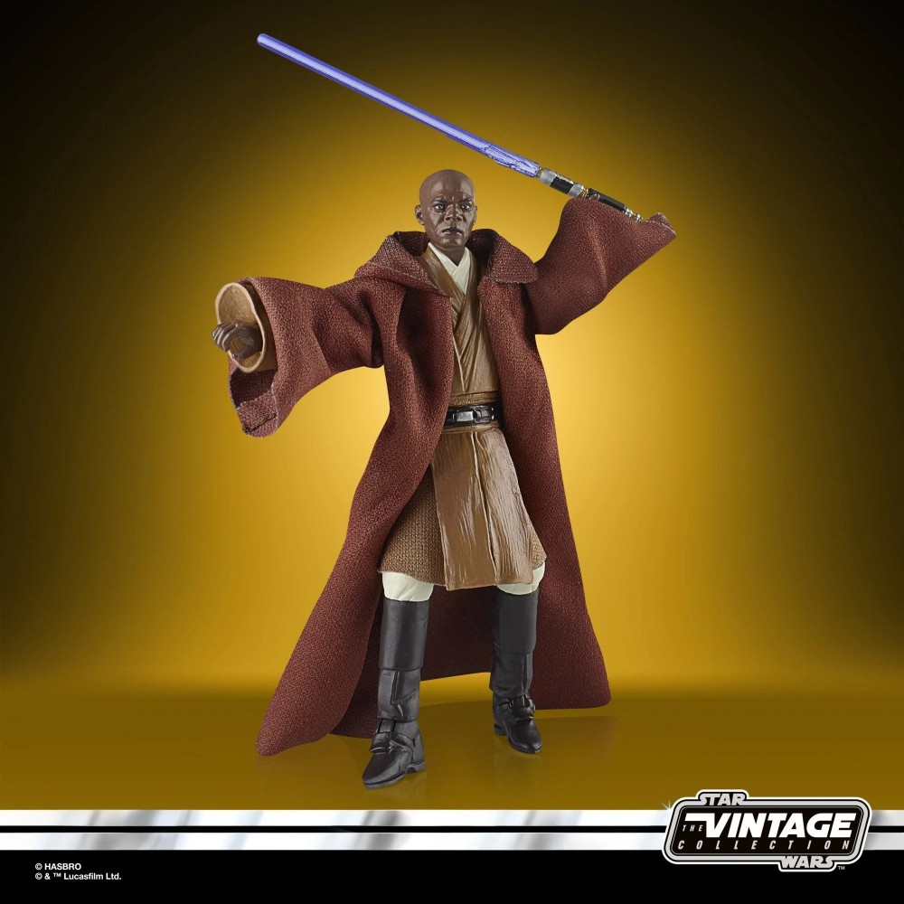 STAR WARS THE VINTAGE COLLECTION MACE WINDU ACTION FIGURE HASBRO