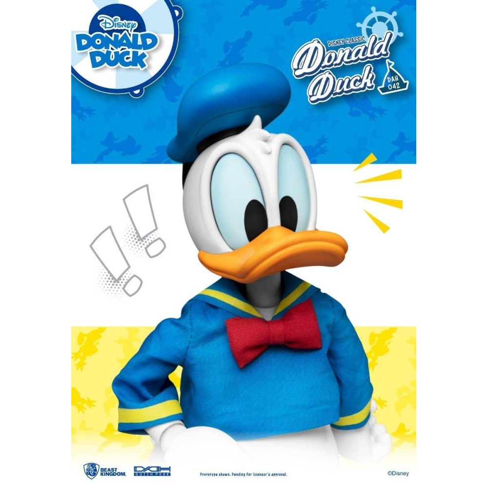 DISNEY CLASSIC DONALD DUCK PAPERINO DAH-042 ACTION FIGURE BEAST KINGDOM