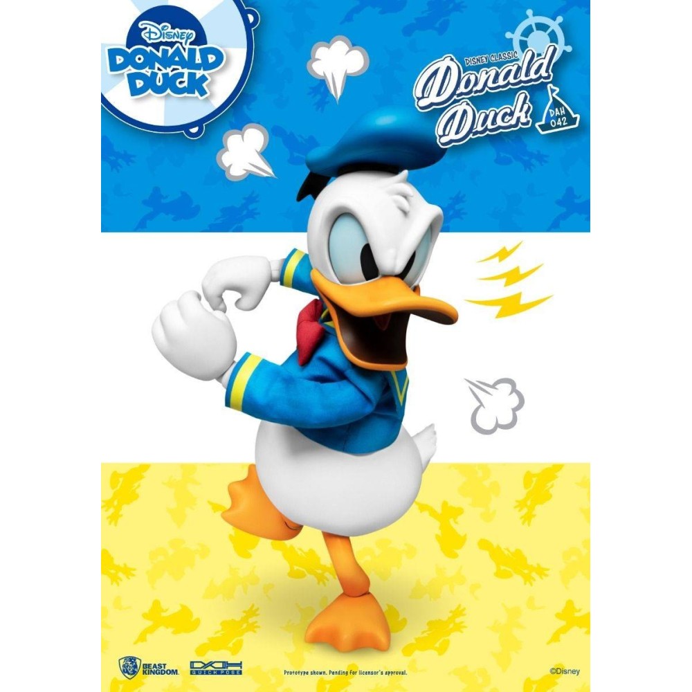 DISNEY CLASSIC DONALD DUCK PAPERINO DAH-042 ACTION FIGURE BEAST KINGDOM
