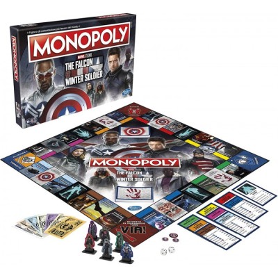 MONOPOLY THE FALCON AND THE WINTER SOLDIER GIOCO DA TAVOLO ITALIANO HASBRO