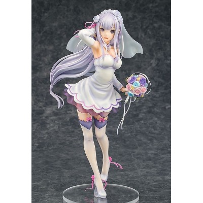 RE:ZERO EMILIA WEDDING VERSION STATUA FIGURE PHAT!