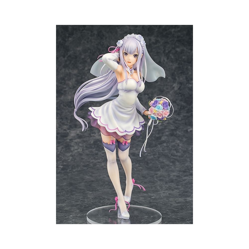 RE:ZERO EMILIA WEDDING VERSION STATUA FIGURE PHAT!