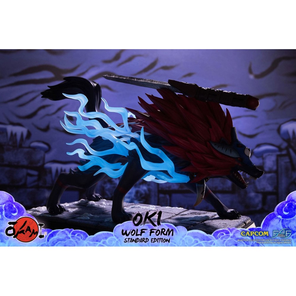 OKAMI OKI WOLF FORM STATUA FIGURE FIRST4FIGURES