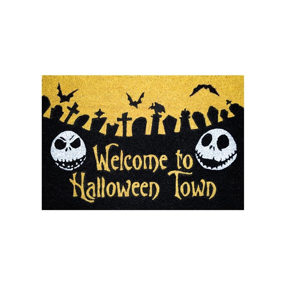 THE NIGHTMARE BEFORE CHRISTMAS HALLOWEEN TOWN DOORMAT ZERBINO TAPPETINO GRUPO ERIK