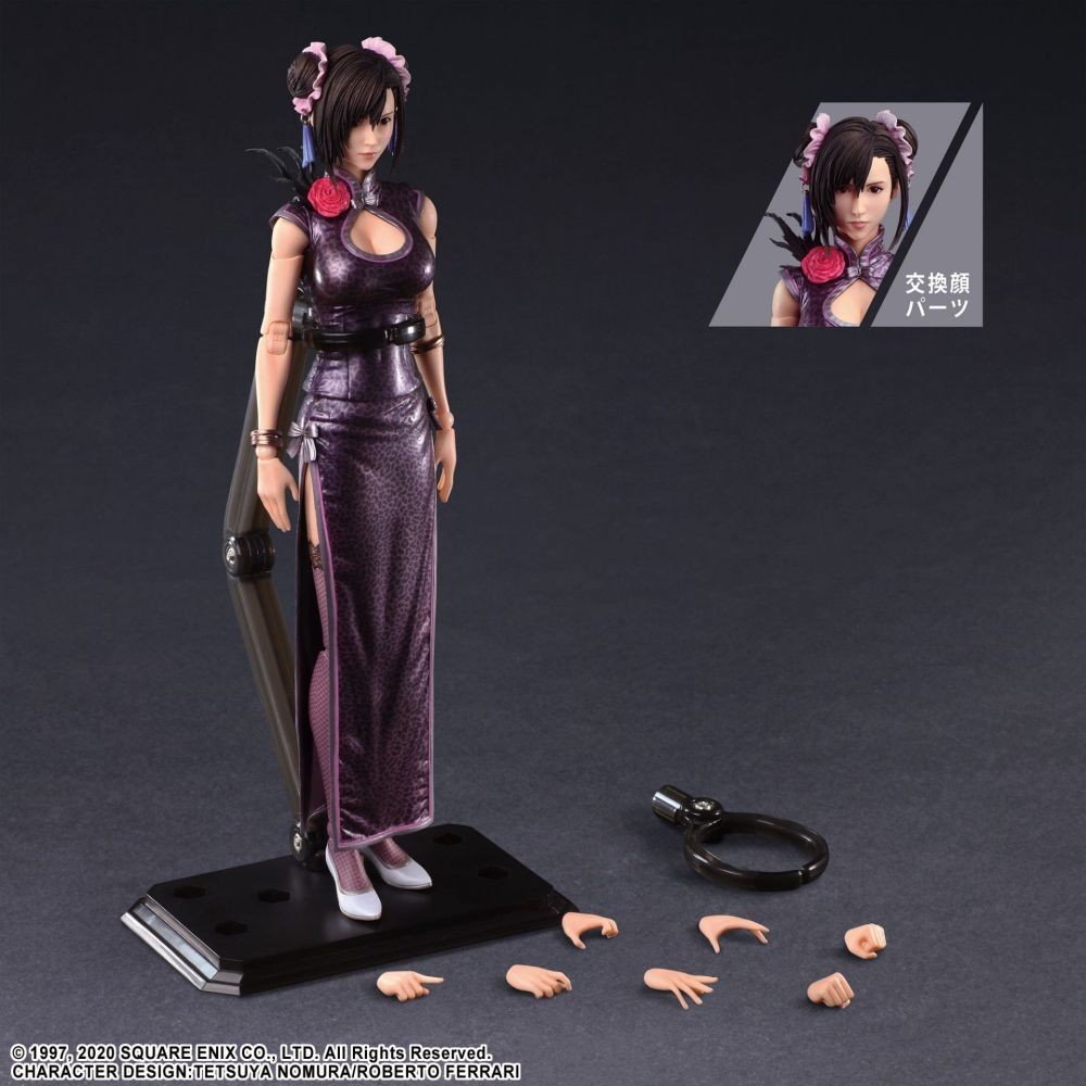SQUARE ENIX FINAL FANTASY 7 REMAKE TIFA LOCKHART SPORTY DRESS PLAY ARTS KAI ACTION FIGURE